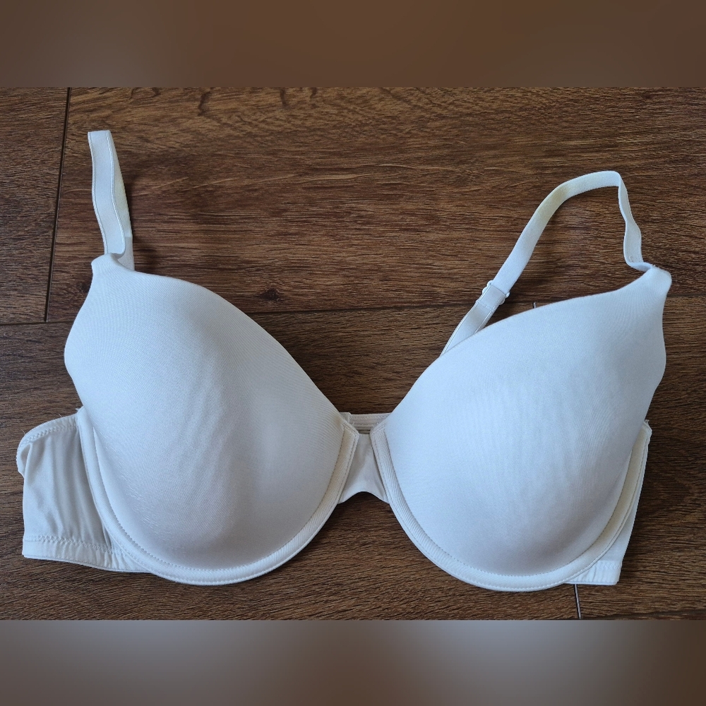 NEW Calvin Klein CK Padded Underwire White Bra 36C